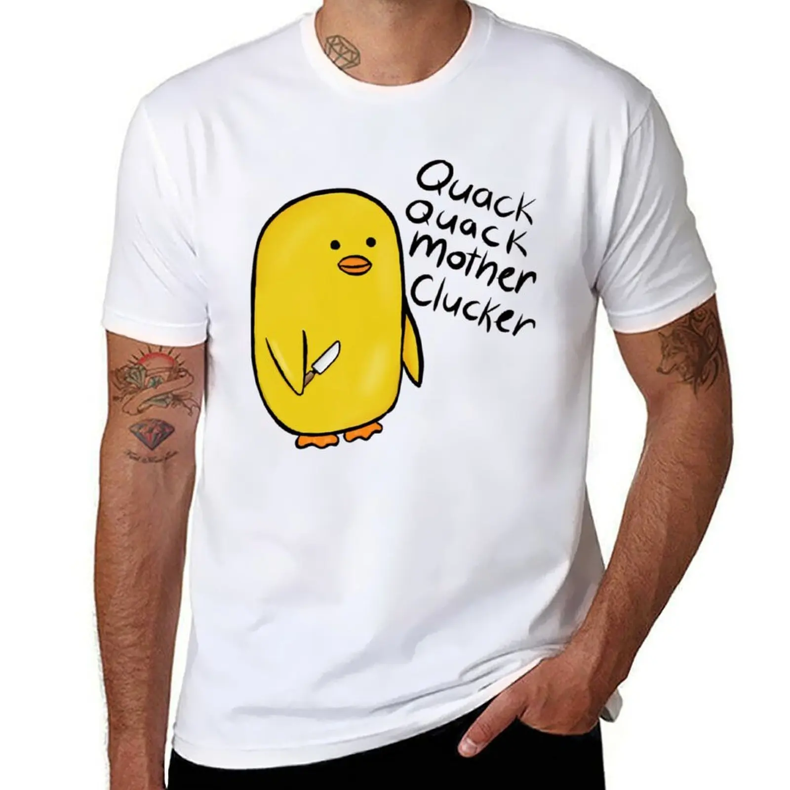 

Quack quack mother clucker T-Shirt anime t shirts oversize cotton t shirts man 100% man t shirt luxury T-shirt