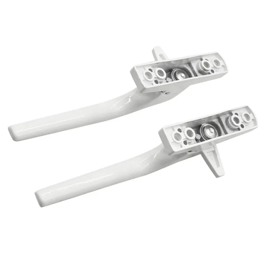 2Pcs Window Handles With Secure Latch Mechanism/integrated Locks Zinc Alloy For UPVC Window Replacement White For Home Office