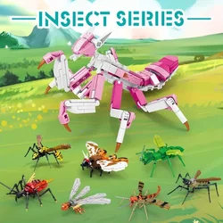 Insect Building Block Series Dragonfly Mantis Model, Puzzle Toys, Birthday Gifts, Halloween/Thanksgiving Day/Christmas Gifts