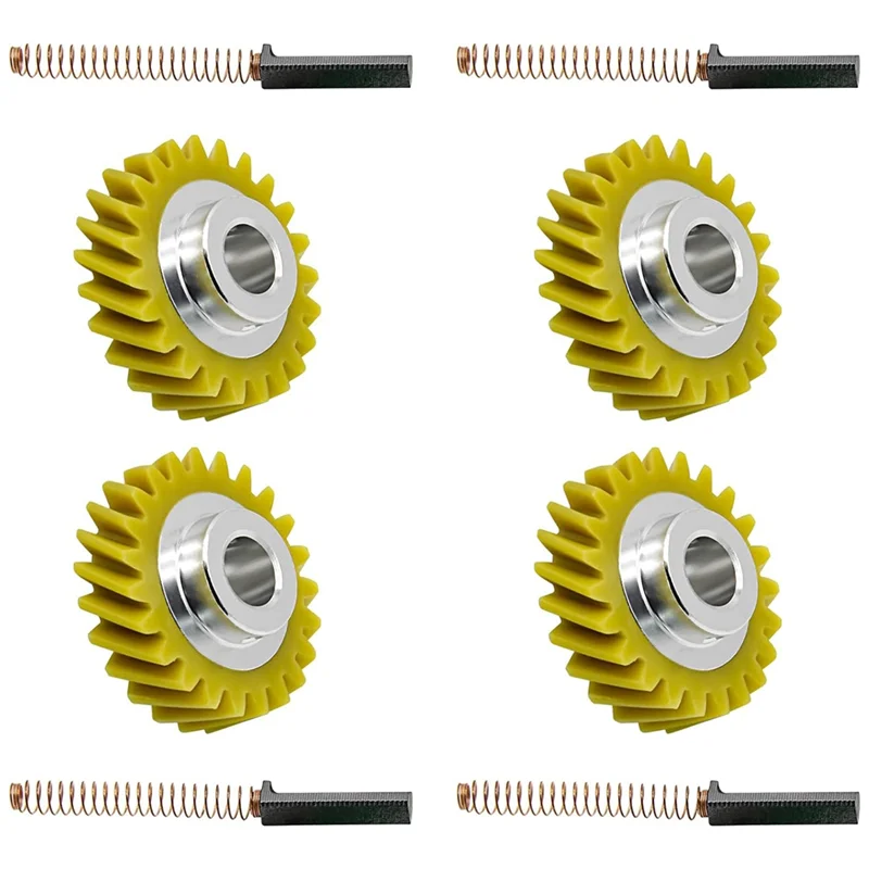 

A58Z W10112253 Червячная передача миксера и W10380496 Угольные щетки Желтый Запасная часть для миксера Whirlpool и Kitchenaid Номер 4162897