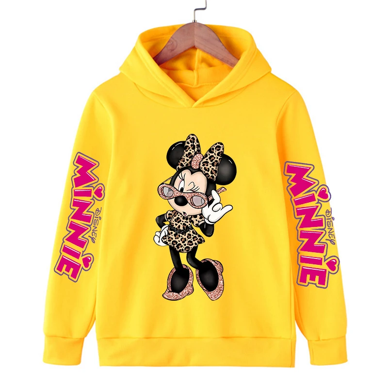 

Hoodies Manga Anime Mickey Minnie Disney Mouse Hoodie Children Clothes Kid Girl Boy Sweatshirt Hoody Baby Top