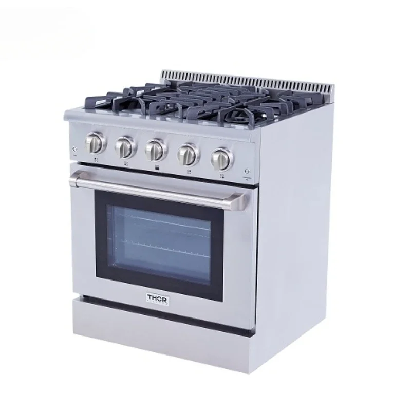 Home Business 2 Open Kitchen Stainless Steel 4 Eye Integrated Stove Integrated Oven/Oven