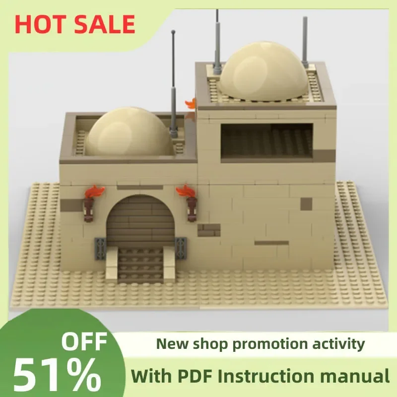 

New 484Pcs Famous Star Battle Movie Moc Desert Tatooines House Model Building Blocks Diy Creative Ideas Kids Toys Birthday Gift