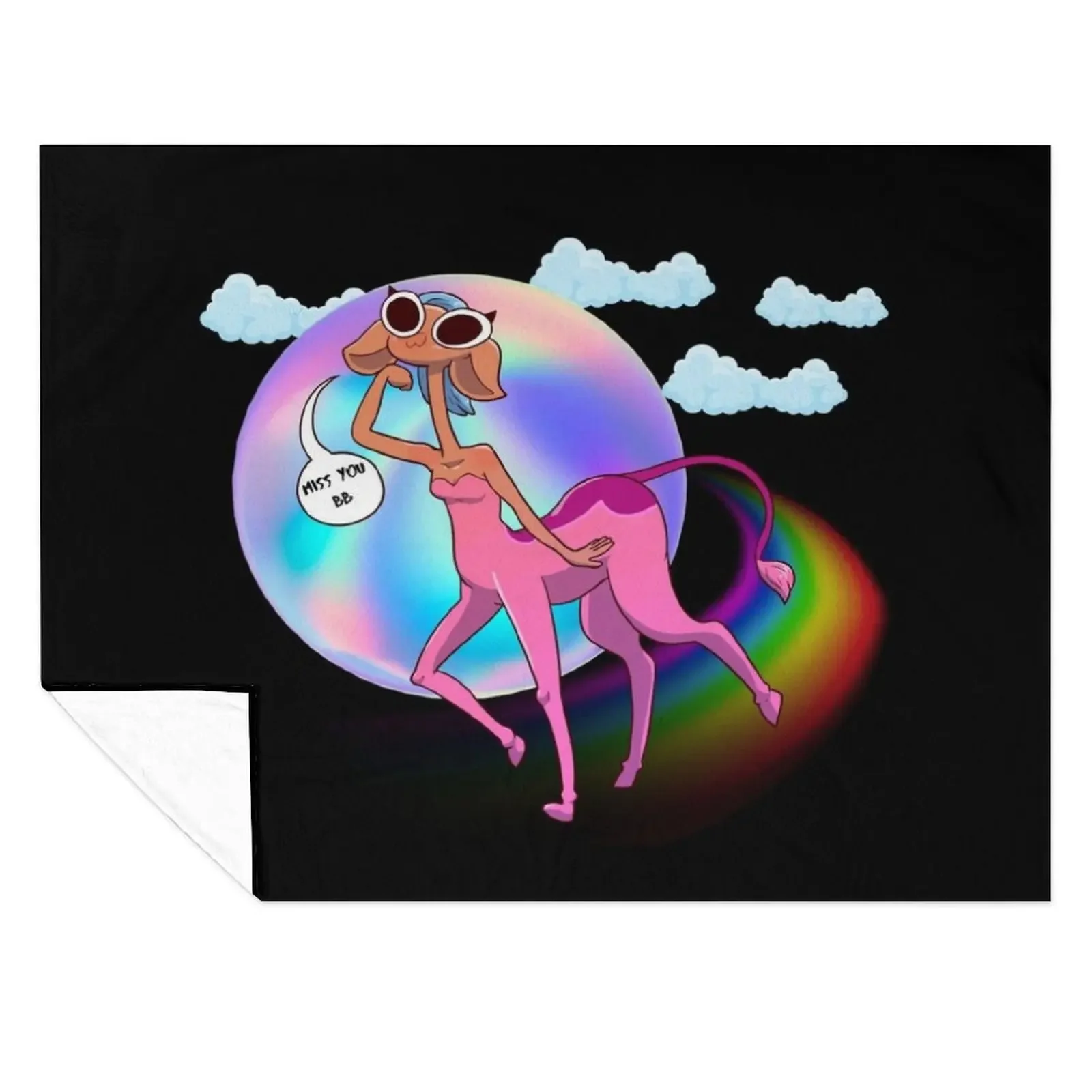 

Glendale Miss You Bb Centaurworld Throw Blanket anime for sofa Moving Large Blankets