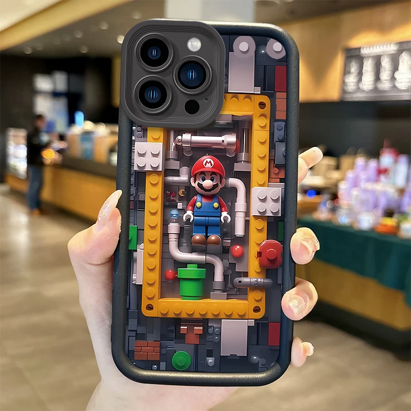 New Super Mario Bros Game Phone Case for iPhone16 15 14 13 12 11 Pro Max 16 15 14 8 7 Plus X XS Max 8 7 Non-Slip Silicone Covers