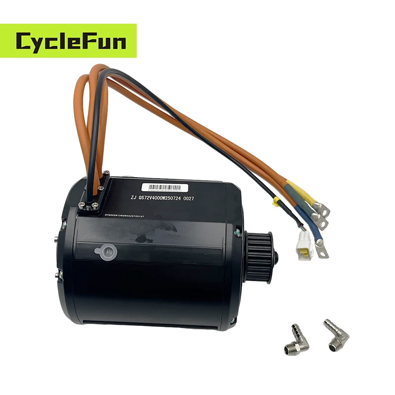 PMSM Powerful QS138 90H 4KW Water Cooling Mid Drive Motor 72v 110kmh with Cooling Kits System For Electric ATV Motorcycle