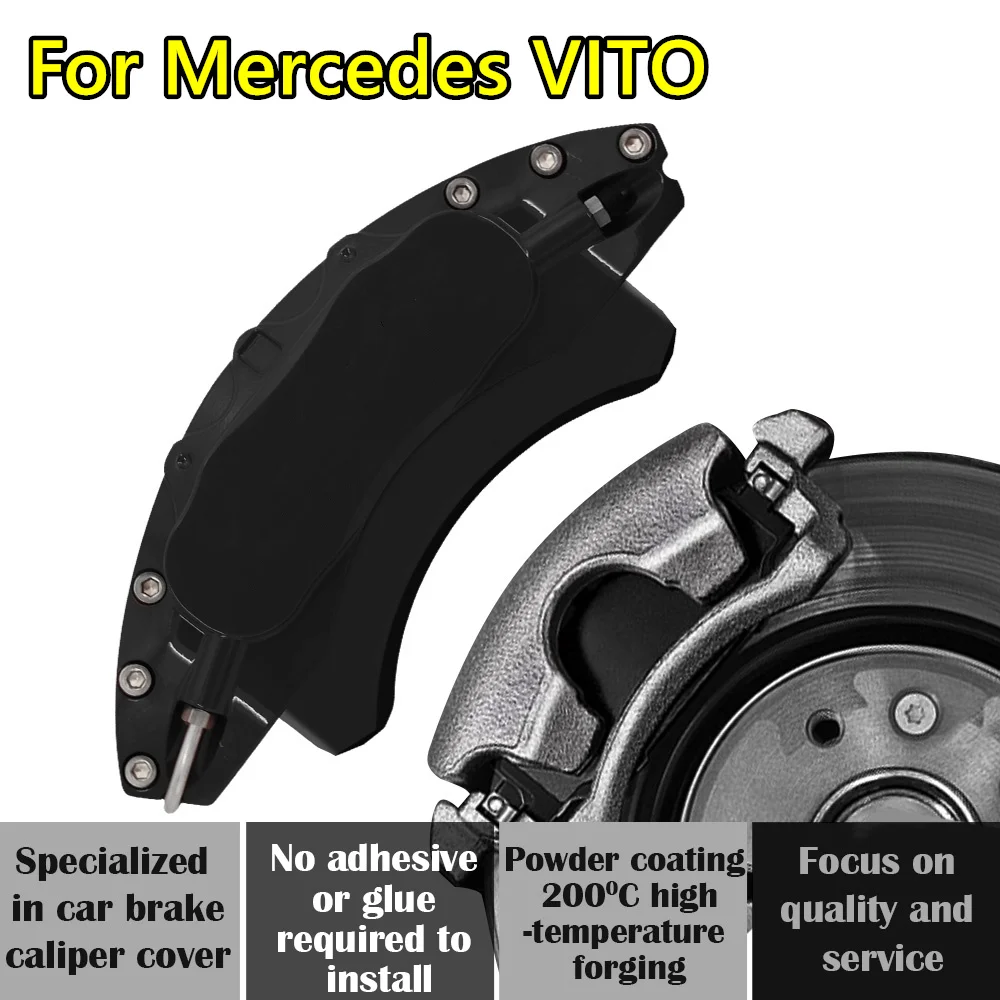 For Mercedes Benz VITO Car Brake Caliper Cover Aluminum Alloy Metal Kit Fit 2.0T 2016 2018 2020 2021 2023