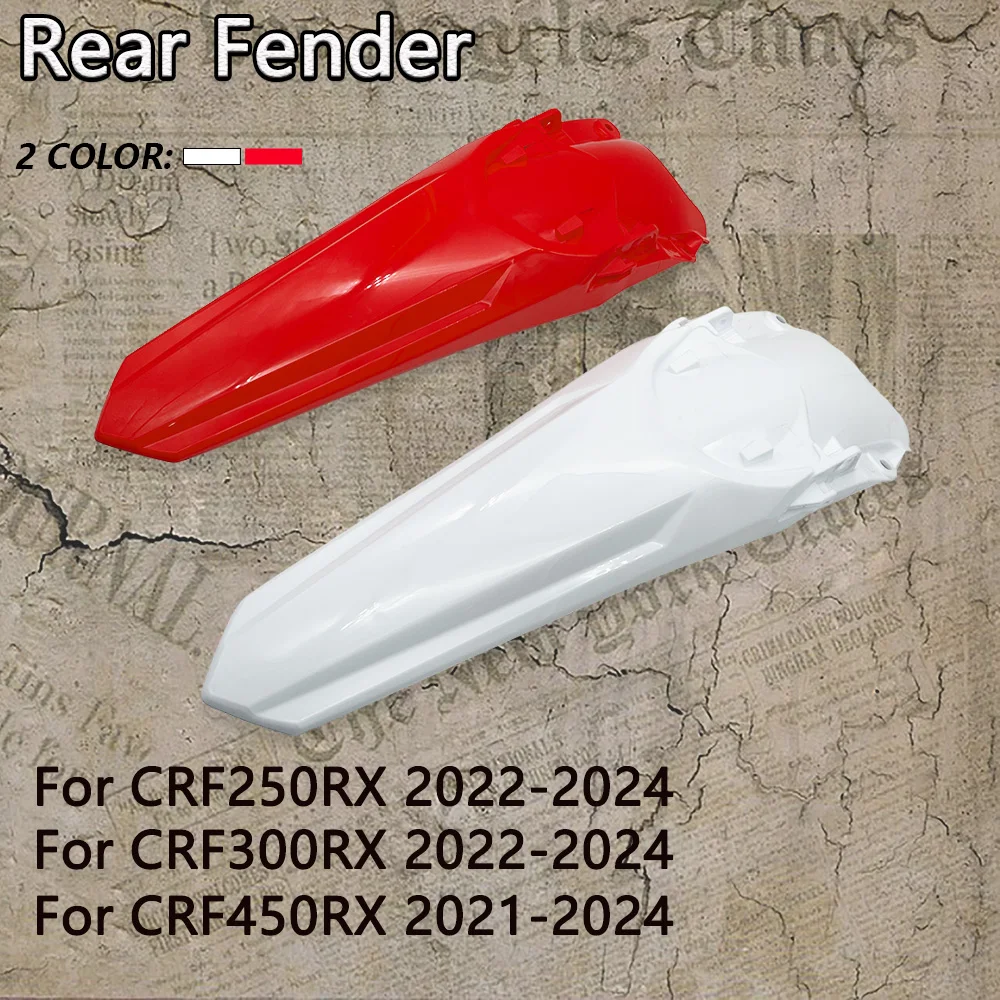 OTOM For HONDA CRF250RX 2022-2024 Motocross Rear Fender Guard Cover CRF300RX 450RX Plastic Mudguard Motorcycle Accessories