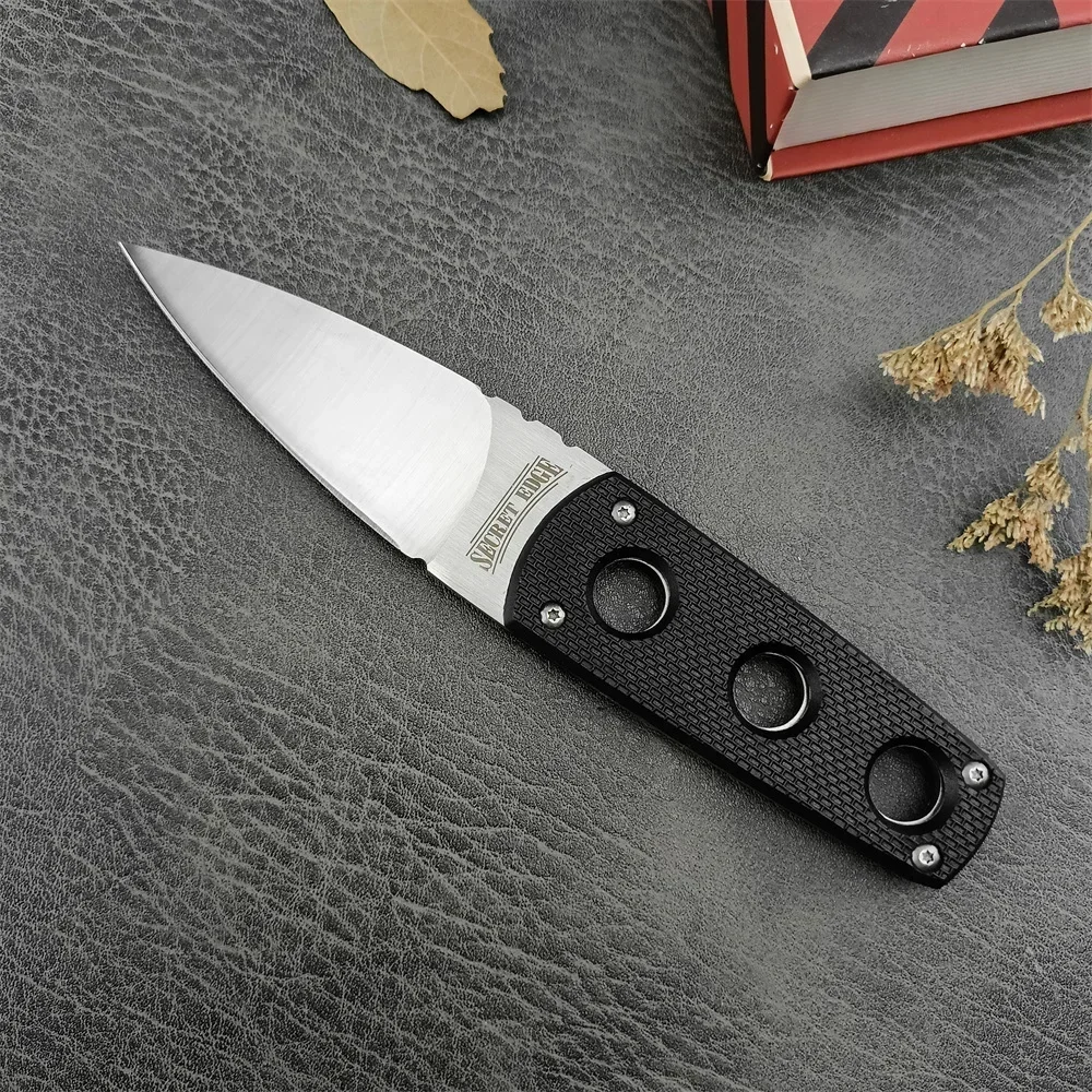 

Protable Secret Edge Pocket Knife Fixed Blade Knife 440c Blade ABS Handle Survive Tactical Knife Hunting Safety EDC Multitool