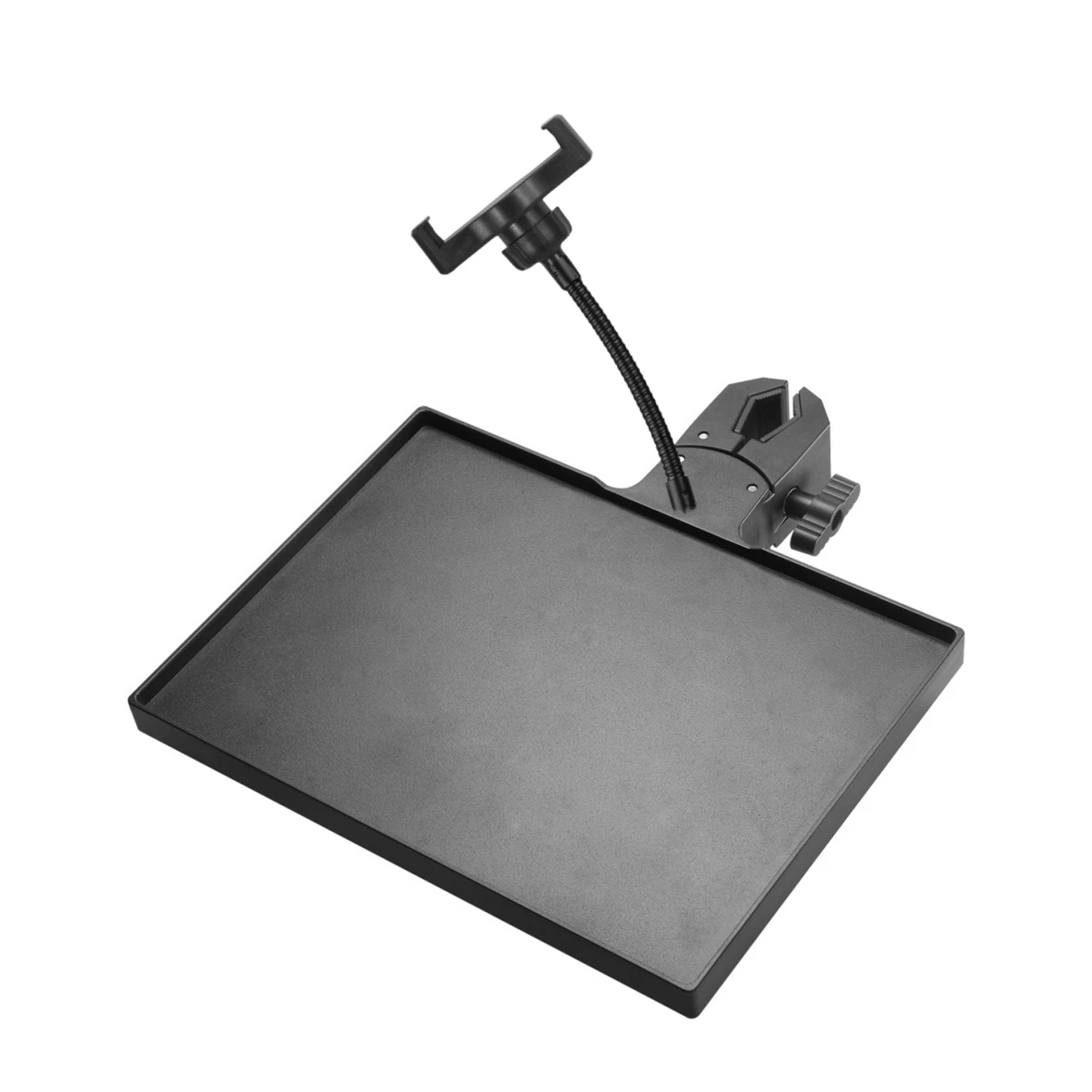 

For Microphone Stand Tray with Mobile Phone Holder Easy Installation for Recording Studios and Live Performances