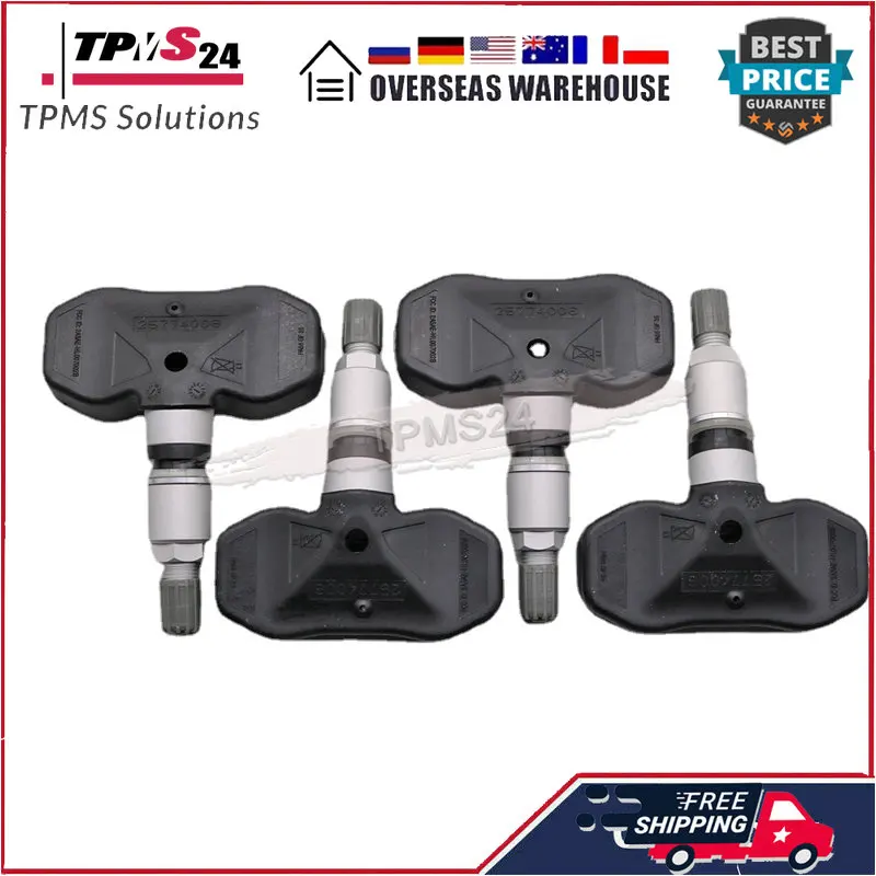 4PCS For Buick Rainier Cadillac Cts Chevrolet Ssr Trailblazer Ext GMC Envoy 315MHz TIRE PRESSURE MONITORING SYSTEM 25774006