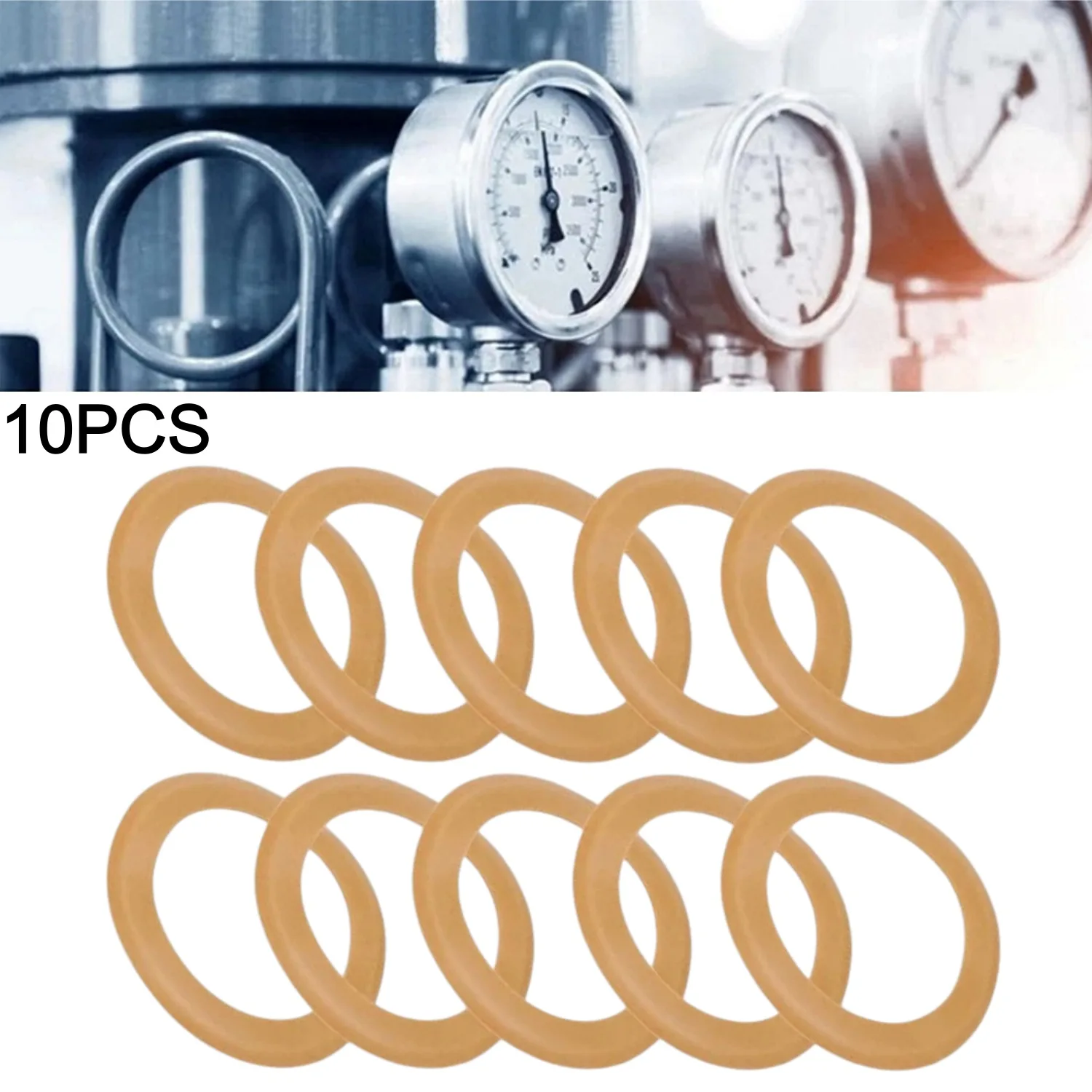 10PCS Air Compressor Piston Rings for 1100W Rubber Air Pump Piston Rings High Temperature Resistance