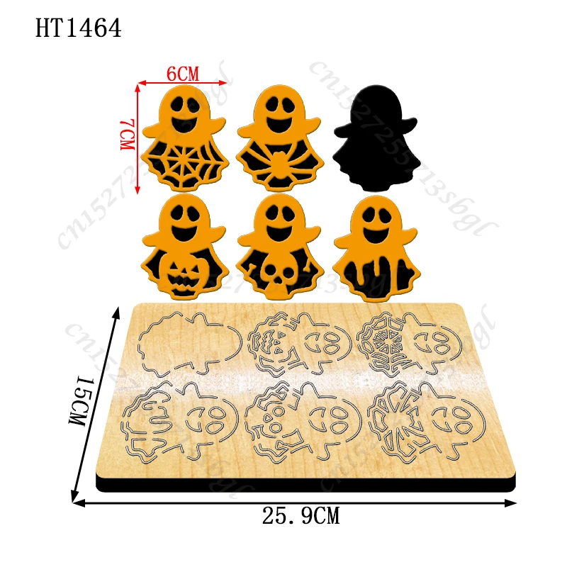 

Halloween Series Cutting dies - New Die Cutting And Wooden Mold,HT1464 Suitable For Common Die Cutting Machines On The Market.