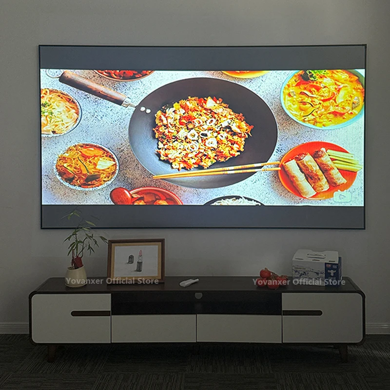 80-дюймовый 2025 новый проекционный экран Френеля ALR отклоняющий анти-свет фиксированная рамка лучше всего подходит для стандартного проектора с длинным ходом 8K