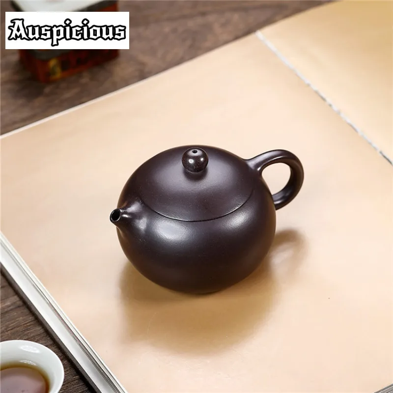 250ml Exquisite Yixing Purple Clay Teapots Artists Handmade Xishi Pot Raw Ore Old Purple Mud Kettle Chinese Zisha Tea Set Craft