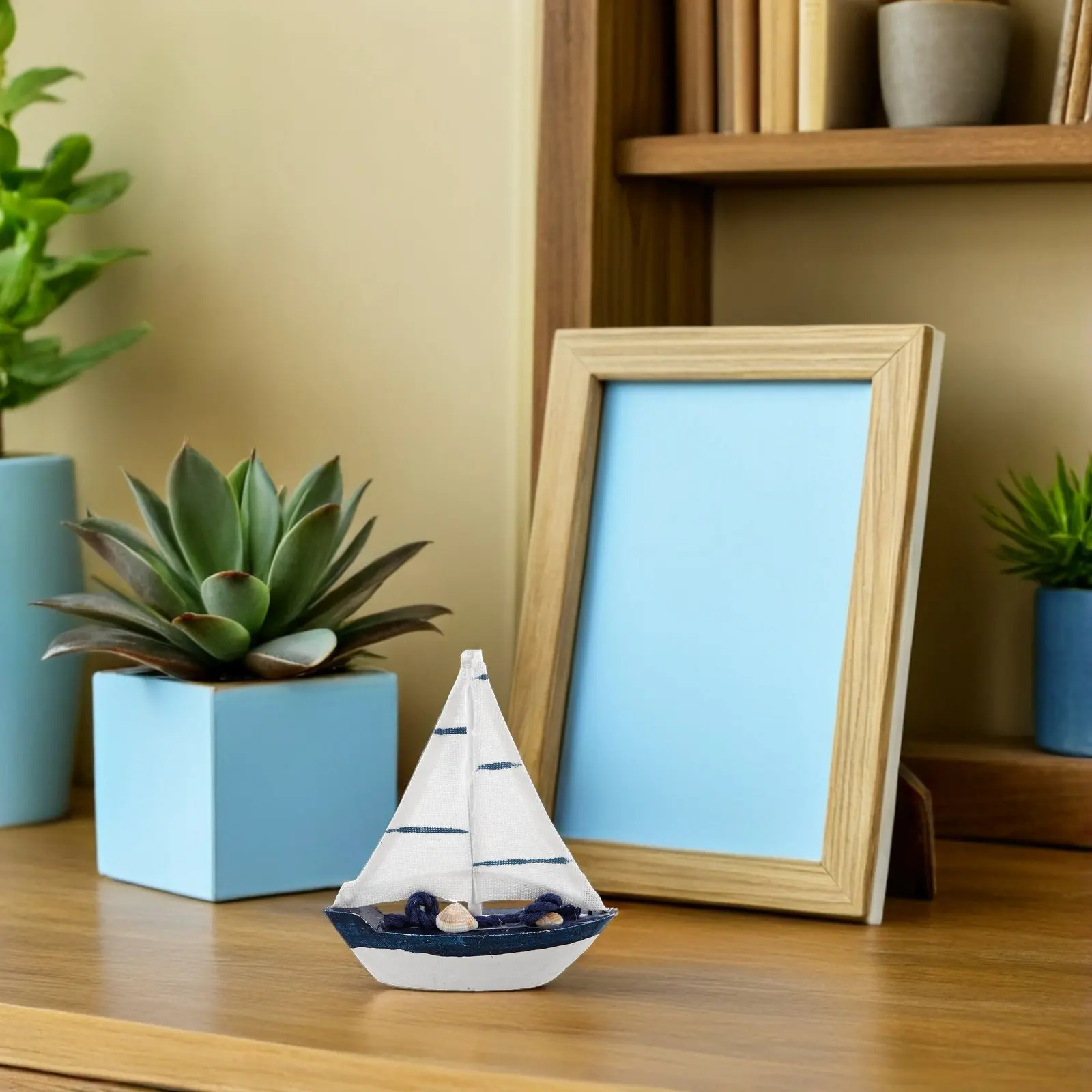 

3pcs Sailboat Figurines Nautical Theme Wood Ship Mini Sailing Ornament Mediterranean Home Office Decor Desktop Rustic Boat Craft