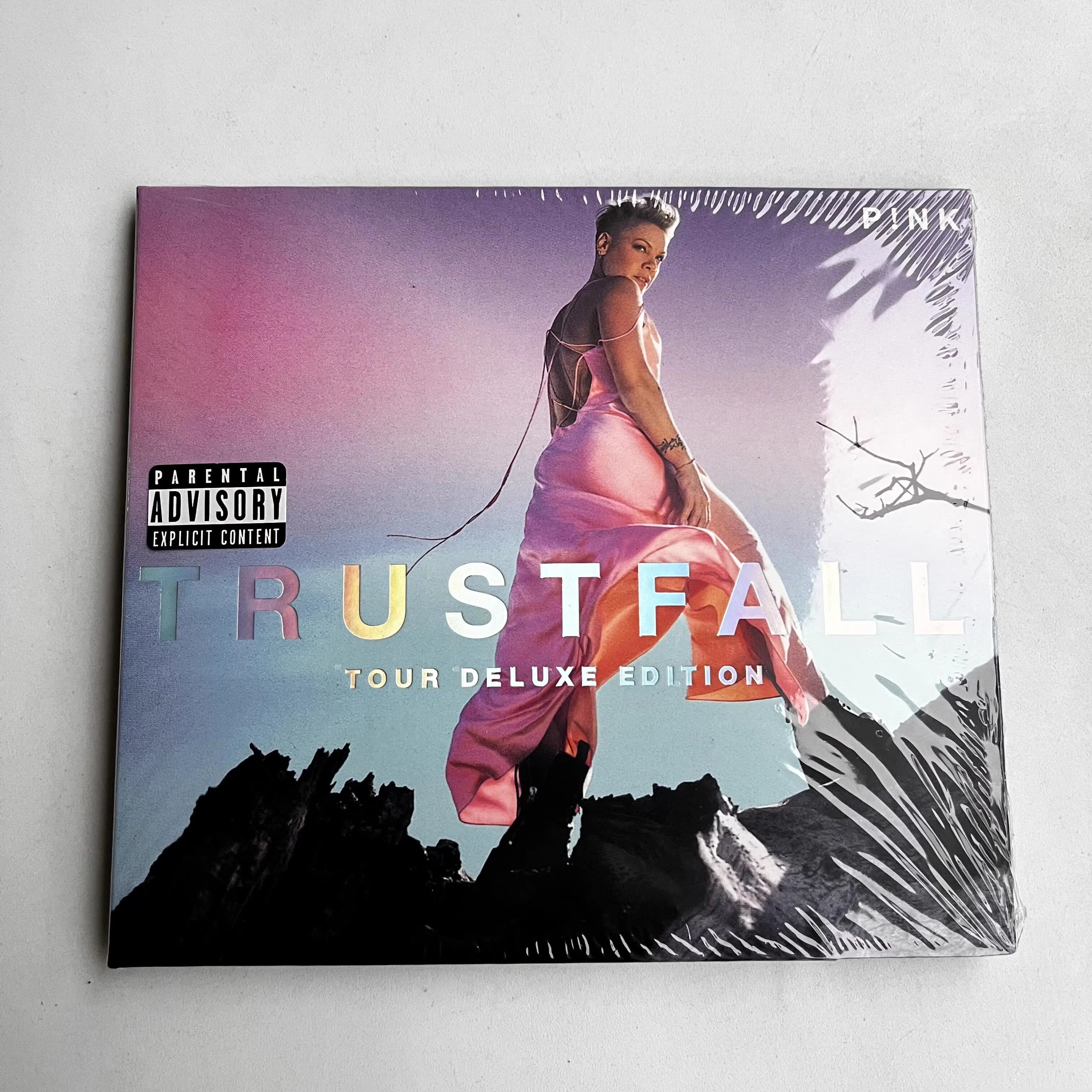 ¡Álbum de edición de lujo de Trustfall Tour nk Music CD, disco compacto para Cosplay, Walkman, reproductor de CD para coche, caja de música para fiesta, rosa, P!