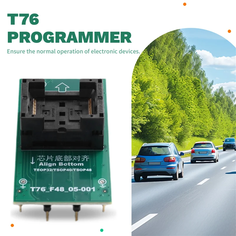 Superior-Per programmatore Xgecu T76 TSOP32/TSOP40 TSOP48 a DIP48 Adattatore di conversione ZIF (T76_F48_05-001) Sedile