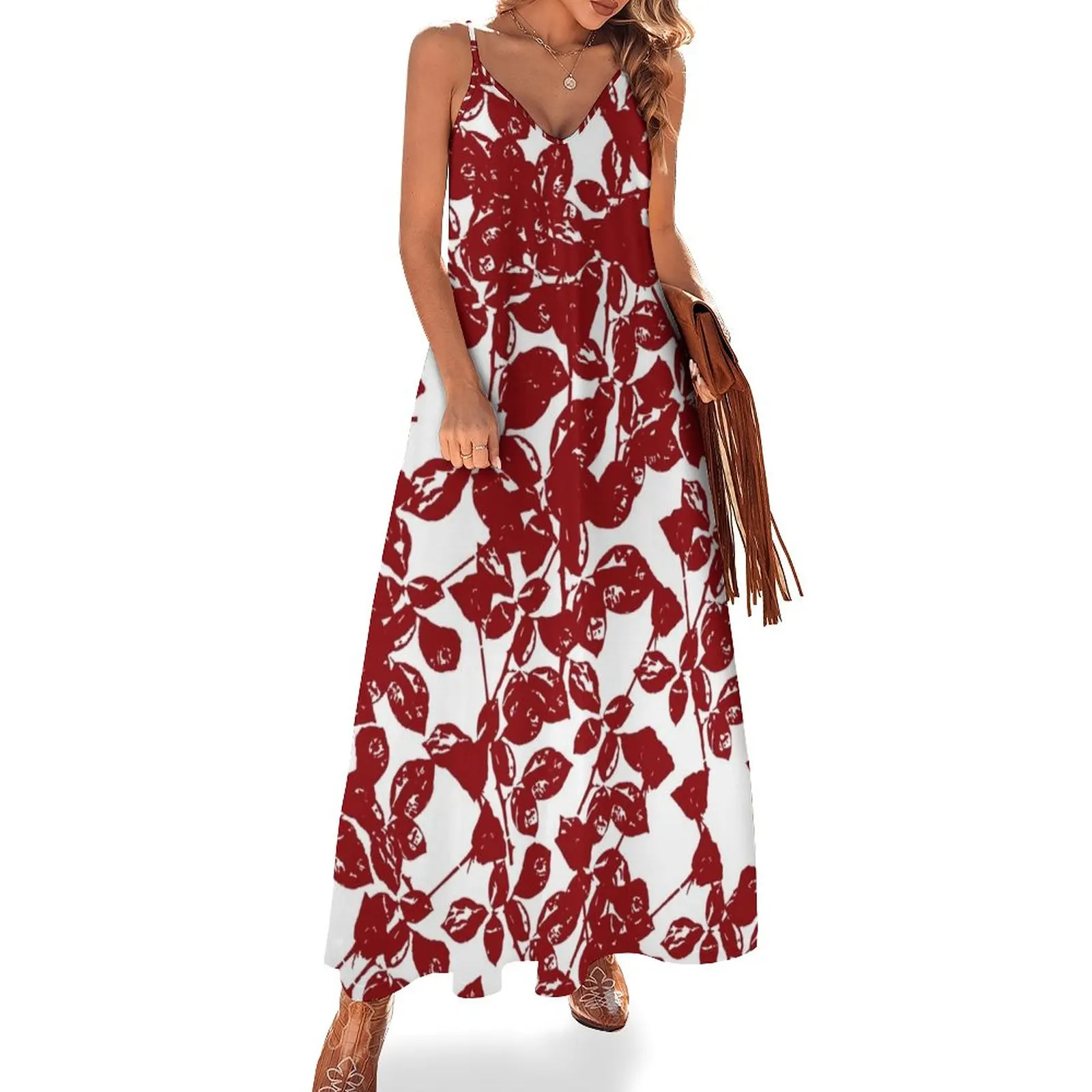 

Violator Texture Red Sleeveless Dress dresses for official occasions Summer skirt dress for woman