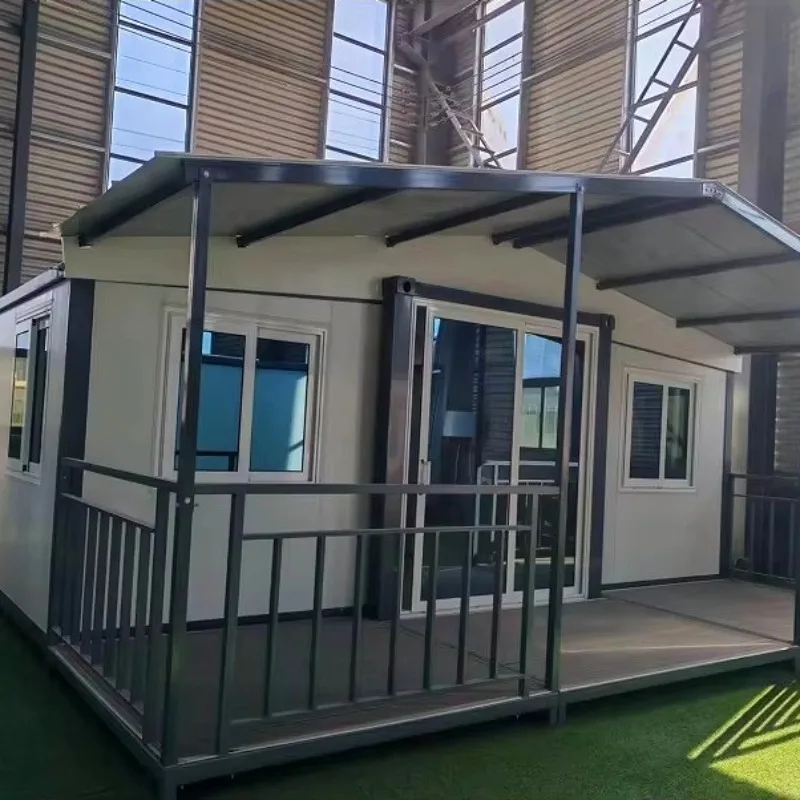 Double Wing Folding Room Container House Modular Container House Portable Prefab Housing Cabin Living Home