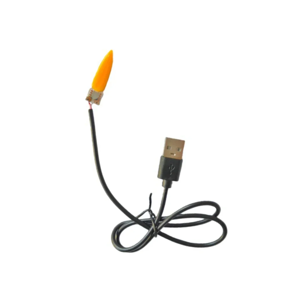 3pcs USB 5V Flame Lamp Simulates Candle Lamp Circuit Board Flame Lamp Circuit Board LED Candle Lights For Parties Cafes Bars