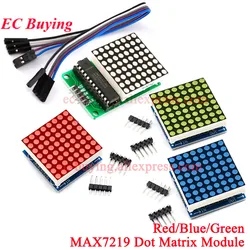 5Pcs/1pc MAX7219 8*8 Dot Matrix Module Microcontroller Finished For Arduino DIY KIT Single Chip MCU LED Display Control Board