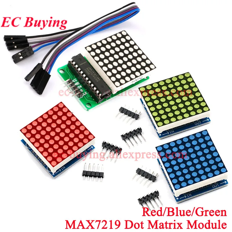 5 szt./1 szt. MAX7219 8*8 Matryca Punktowa Moduł Mikrokontroler Gotowy Do Arduino DIY KIT Jednoukładowy MCU Wyświetlacz LED Płytka Sterująca