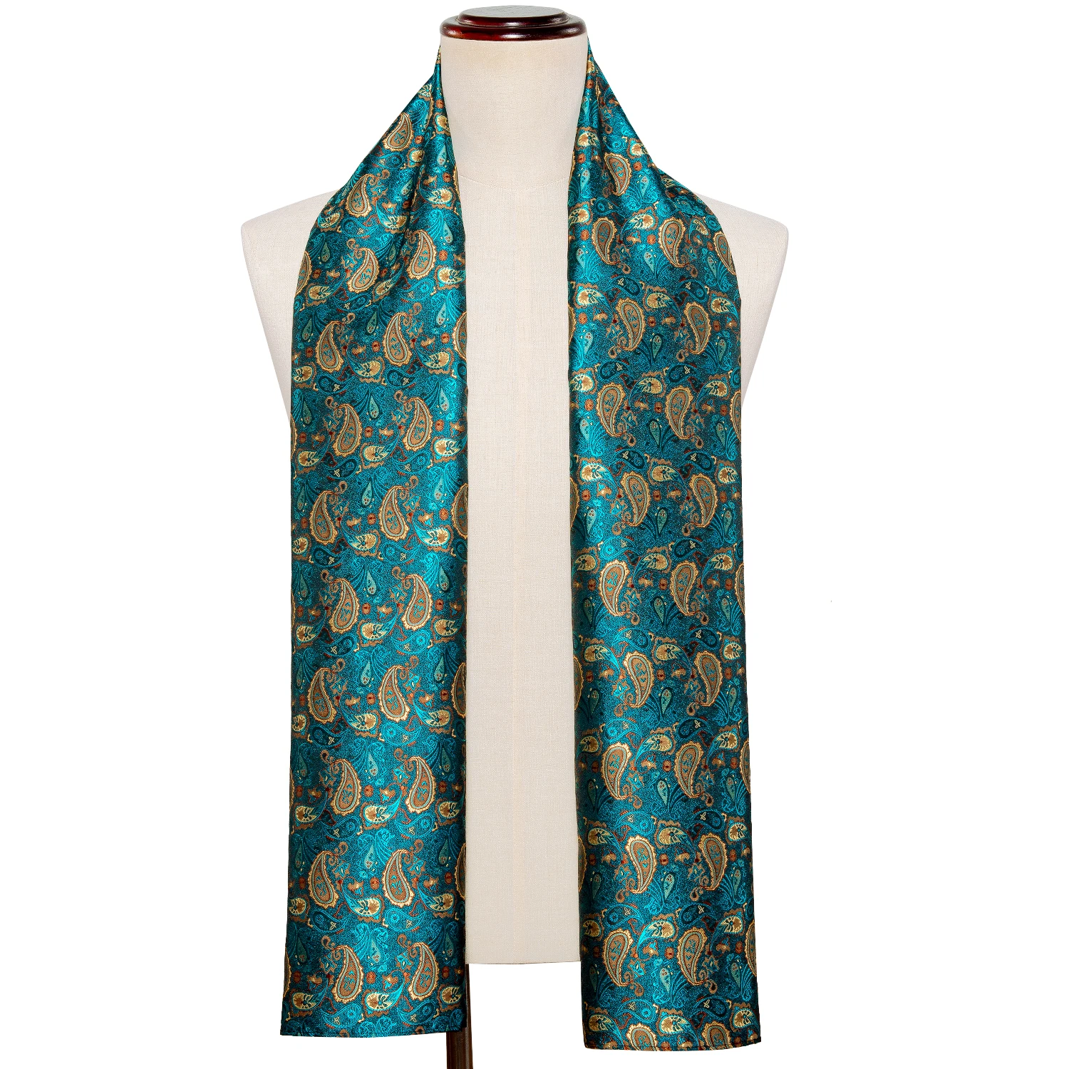 Neue Mode Männer Schal Grün Jacquard Paisley 100% Silk Schal Herbst Winter Casual Business Anzug Hemd Schal 160*50cm Barry.Wang
