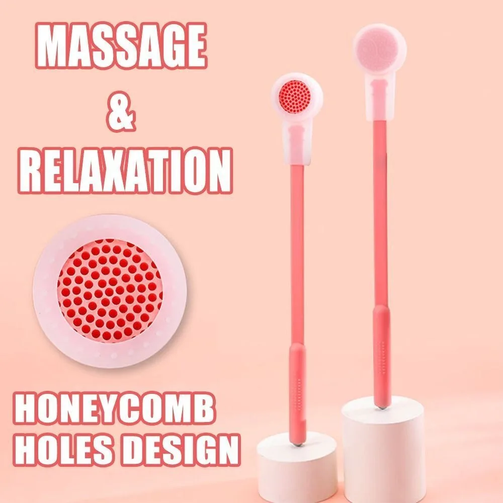 

Durable Long Handle Gua Sha Massage Stick Relaxing Neck Silicone Body Massager Relieve Fatigue Meridian Shoot