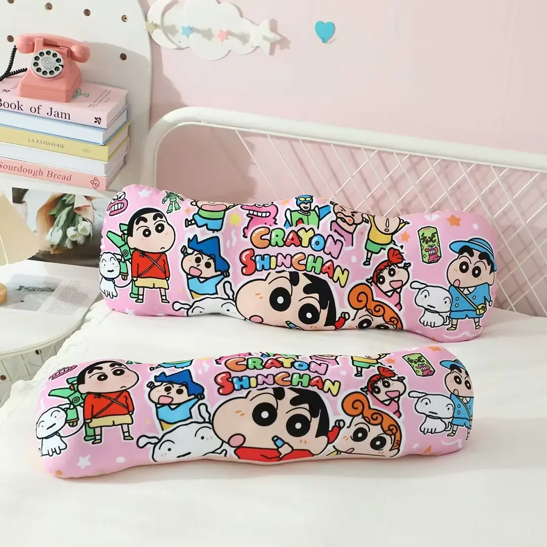 Very Soft Crayon Shin Chan Long Pillow Cartoon Kuromi Printed Plushies Big Size Sofa Bed Back Cushion Comfortable Home Decor