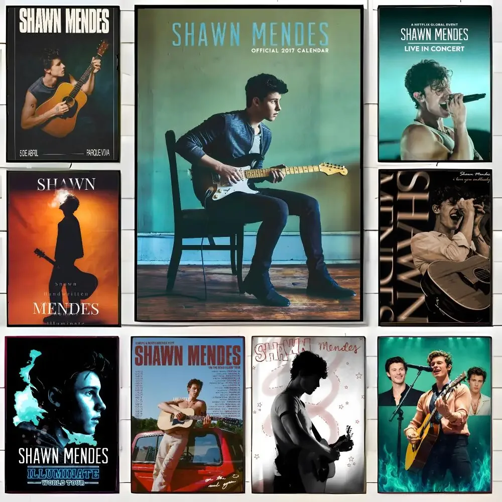 charming singer S-Shawn Mendes Poster Wall Art Print Decorative Mural Home Decor Gift Unframed