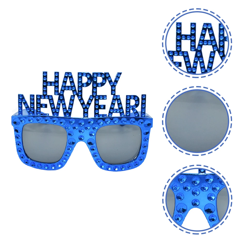 

Funny Glasses for Adults Kids Happy New Year 2023 Party Supplies Eye Wear Novelty Props for Christmas Festival Gatherings