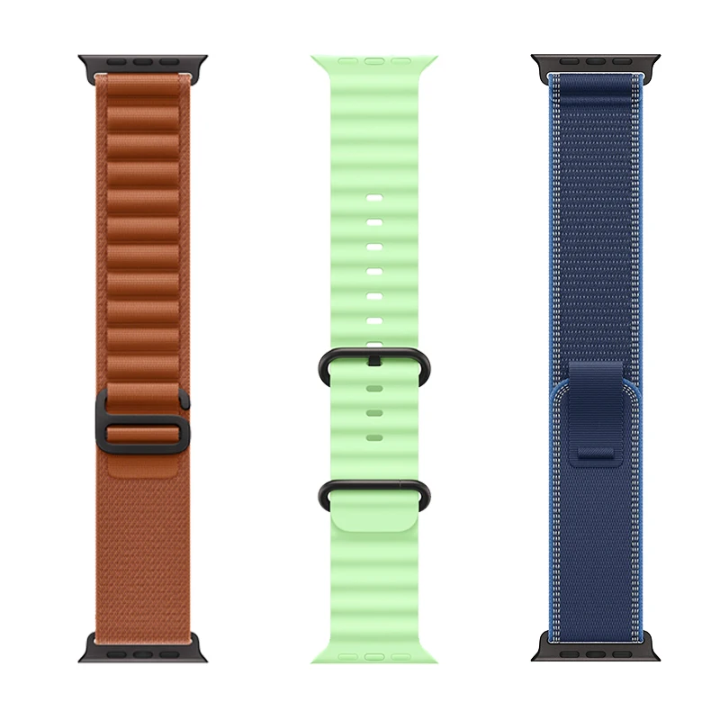 Официальный ремешок Alpine-Ocean-Trail для Apple Watch Ultra 3 2 ремешка 49 мм 46 мм 44 мм 40 мм 42 41 мм 45 мм iWatch Series 11 10 98765 SE3