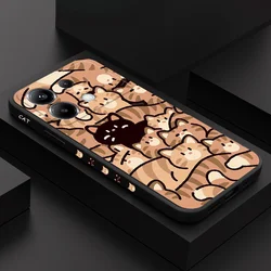 Little Raccoon Cat Phone Case For Xiaomi Poco F7 X7 X6 F6 M6 M5 M5S F5 X5 F4 X4 M4 F3 M3 X3 Pro 4G 5G Ultra GT Silicone Cover