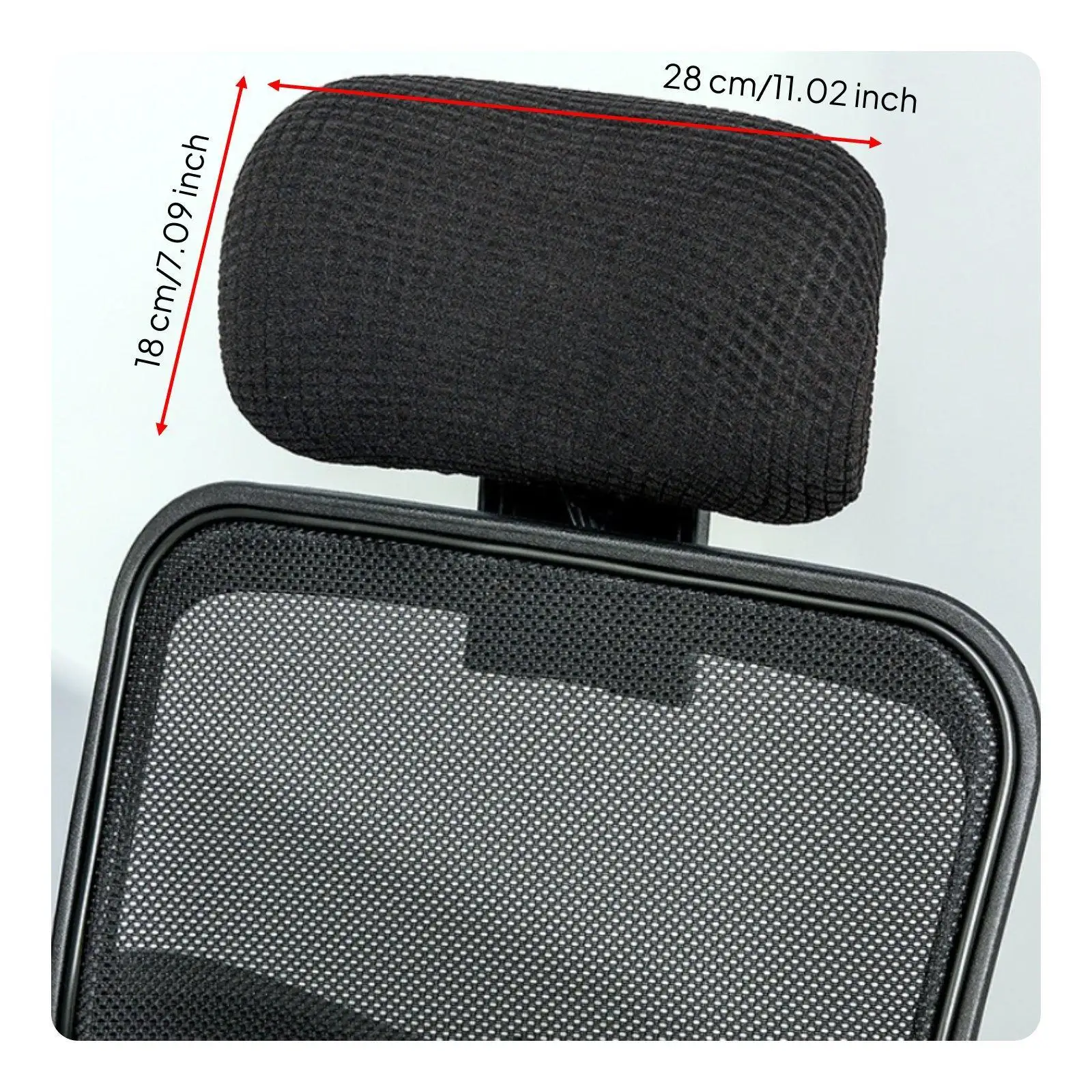 Gaming Headrest Cover Universal Fit Soft Polyester Chair Cover Waterproof Dust Guard for Office Chair Protection