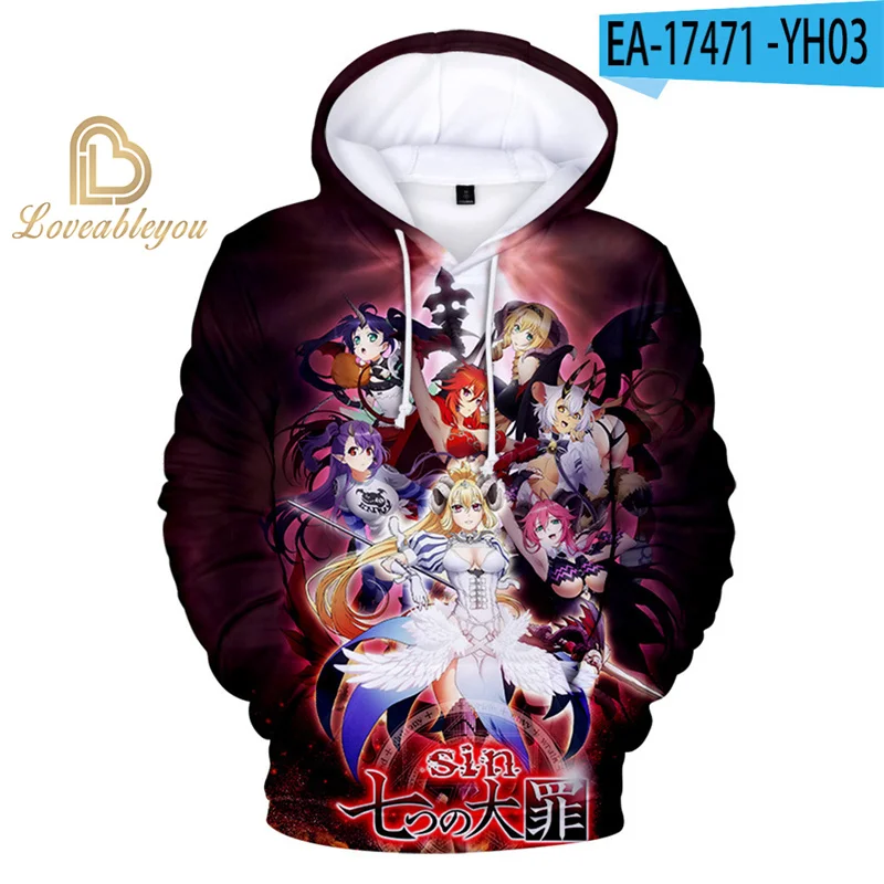 Sweats à capuche de dessin animé mignon pour enfants, manteau mince pour enfants, The Seven Deadly Sins, Anime, Meliodas, PVD, bébés garçons et