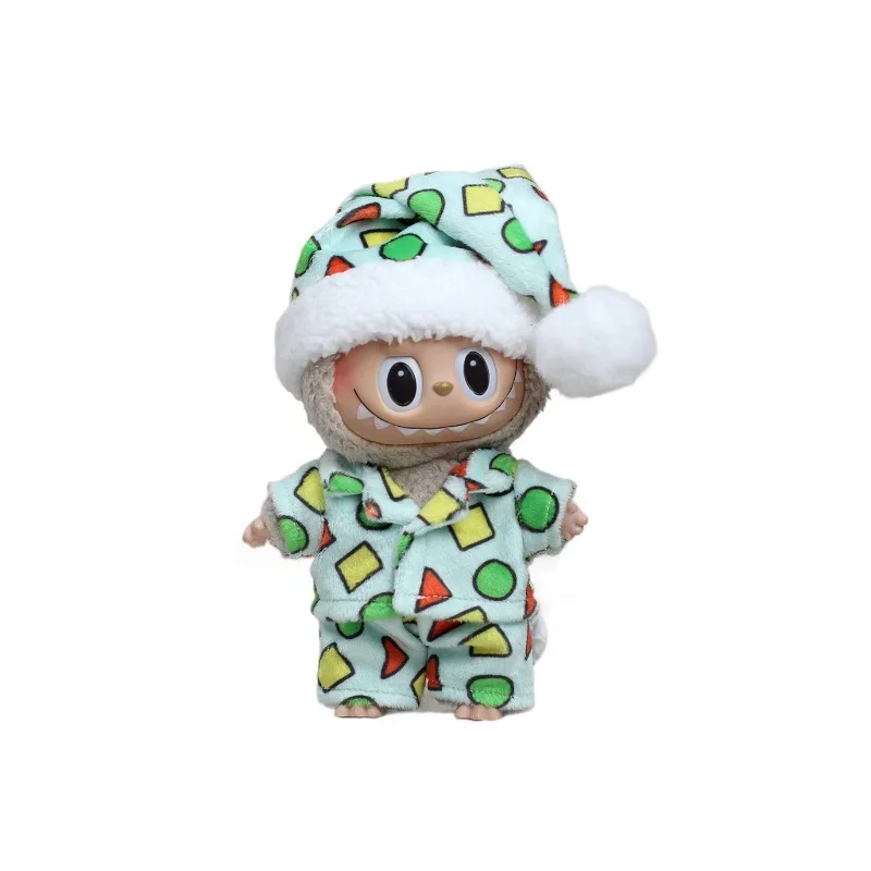 Labubu ropa Pijamas de felpa Estilo de invierno Crayon Shinchan Pijamas de moda para el hogar (sin muñecas)