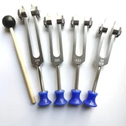 256Hz 384Hz 432Hz 528Hz Tuning Fork Aluminum Healing Weighted Diapason Therapy Tuning Forks Chakra Set Instrument Percussion