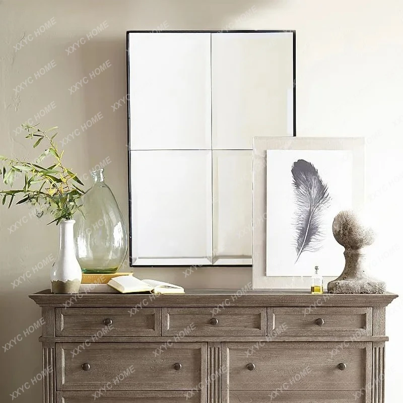 Makeup mirror, bathroom  wall  dressing wall , toilet entrance decoration mirror, wall-mounted mirror