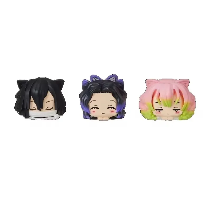 Genuine Demon Slayer Kamado Tanjirou Uzui Tengen Kochou Shinobu Siesta Cat Series Amusement Keepsake Pendant Figure Model Toys