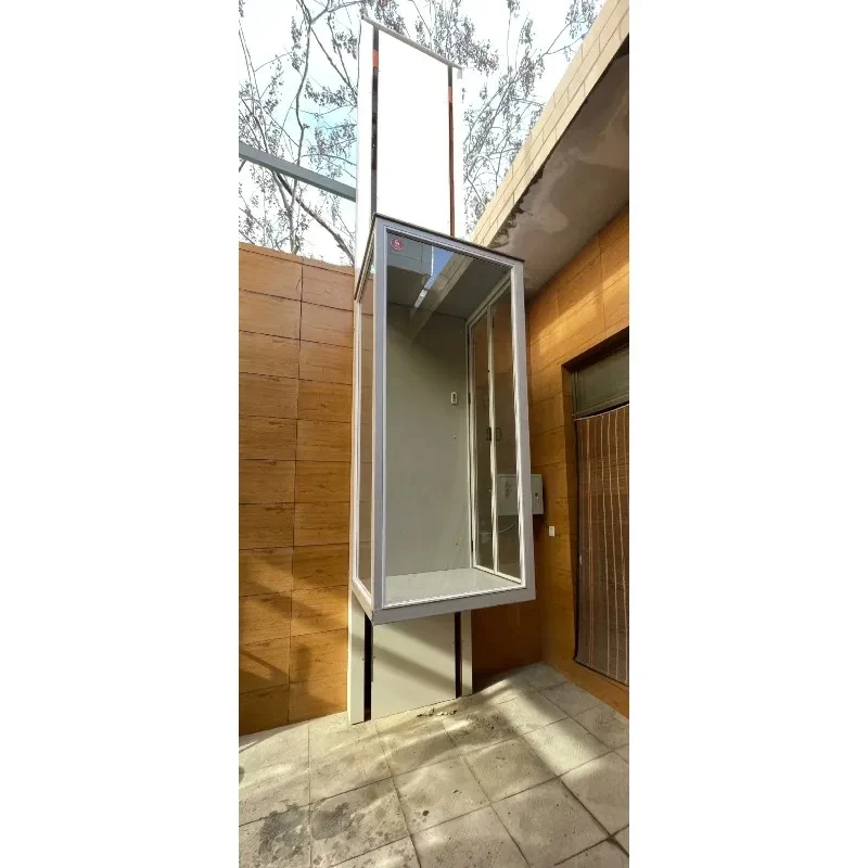 CIF Price Small Home Elevator Ladder Hydraulic Steel Material 1000kg Load Monorail Platform Cargo Lift