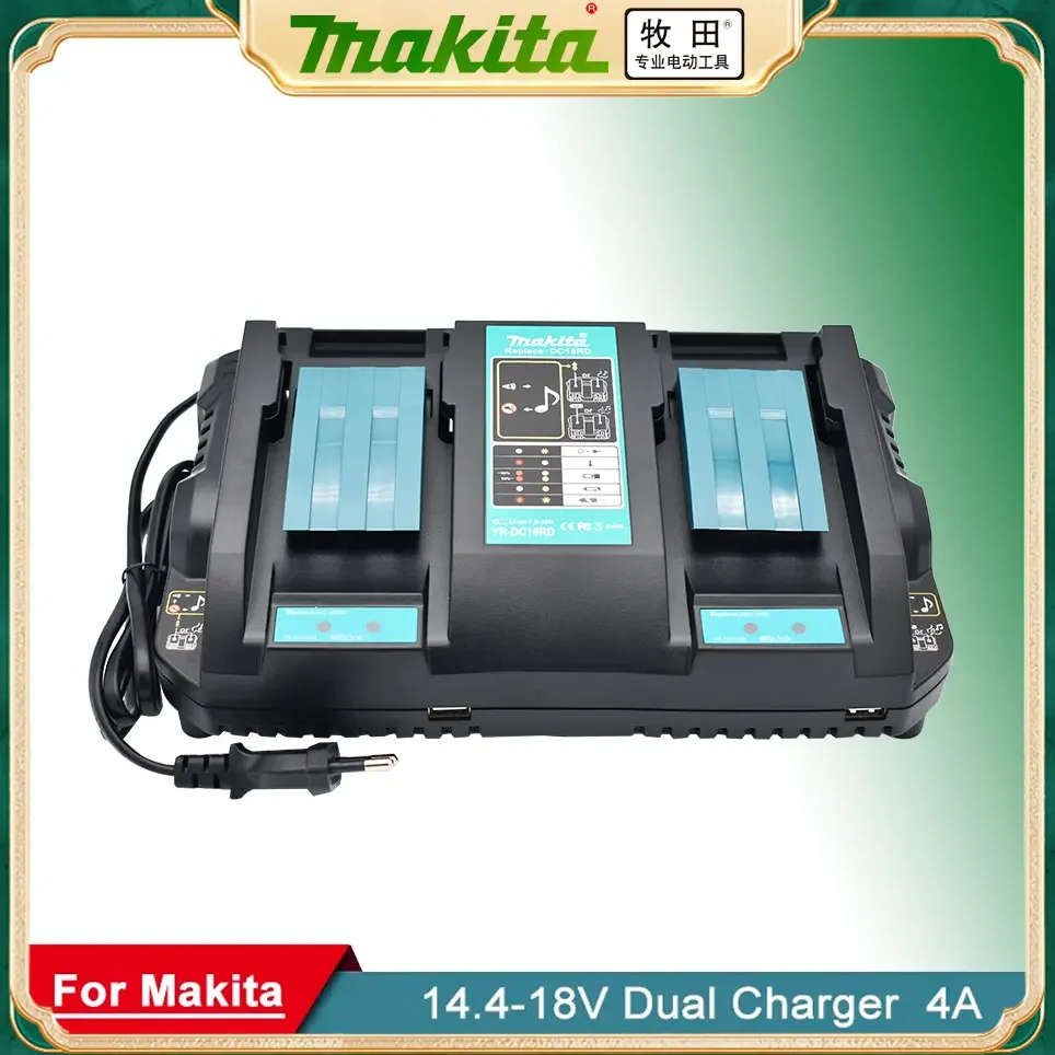 

DC18RD Dual USB Port charger for Makita Battery Charger 14.4V 18V BL1860 BL1415 BL1430 BL1830 BL1840 BL1850 BL1845