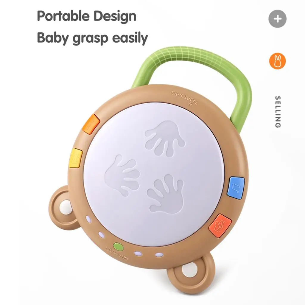 المحمولة الرضع طبلة يدوية قرع فوز أداة اللعب إيقاع الصوت