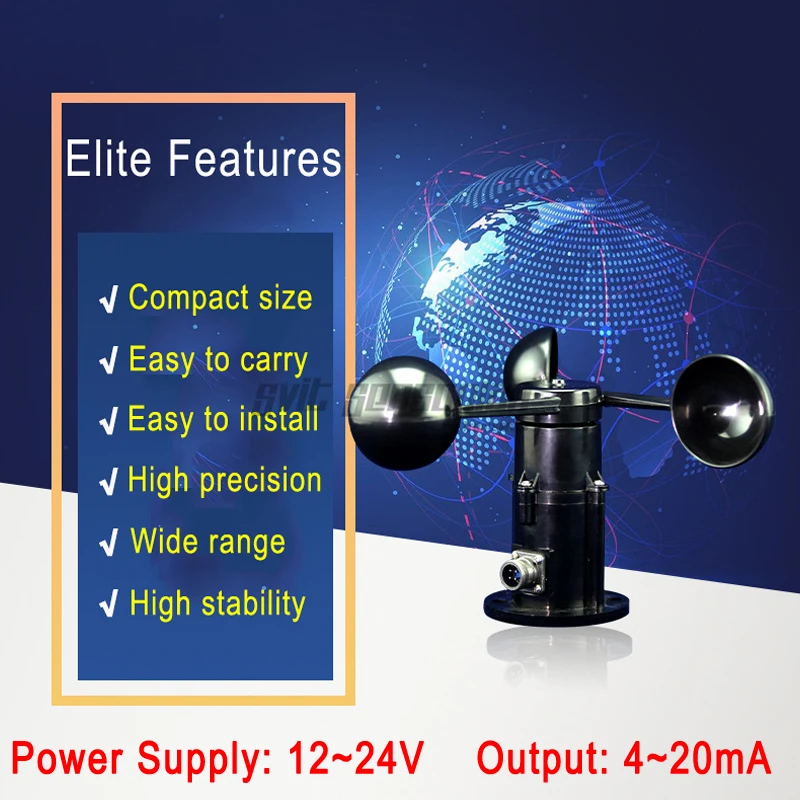 

Trumsense STTWS1224420C 4 to 20 mA Wind Velocity Sensor 12 to 24V Power Supply With High Strength for Meteorology Station