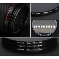 KnightX Effects Star Filter Line 52mm 55mm 58mm 67mm 77mm Camera Lens Filter For Canon Eos Sony Nikon Photo Photography 3