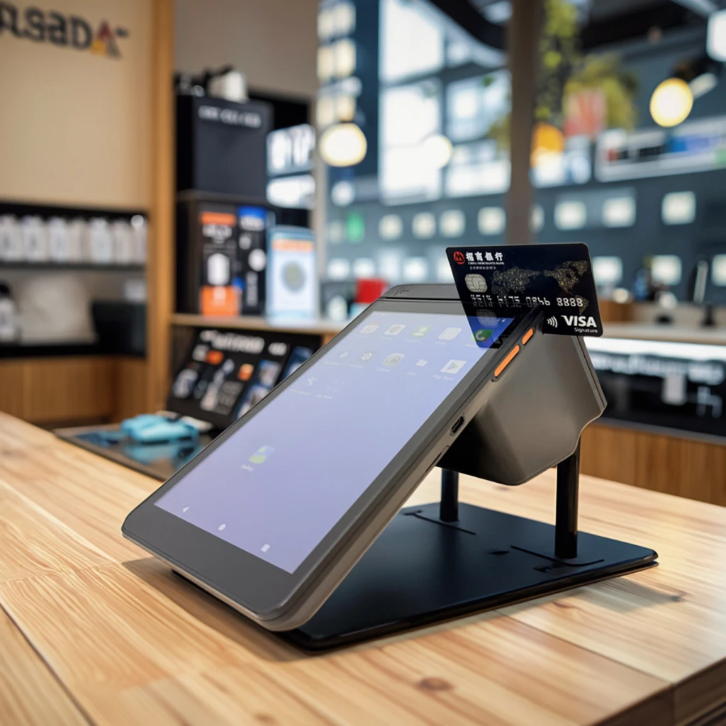 Mobile POS Device with 80mm High Speed Receipt Printer for Takeout and Parking Fee Handheld POS with Printer