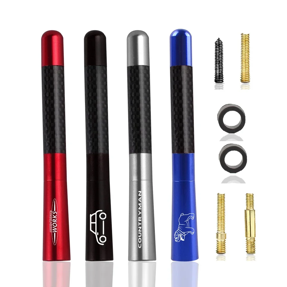 

Универсальная короткая Автомобильная радиоантенна из углеродного волокна, мини fm-антенна, подходит для Mini Cooper S SD JCW R55 R56 R57 R60 Countryman