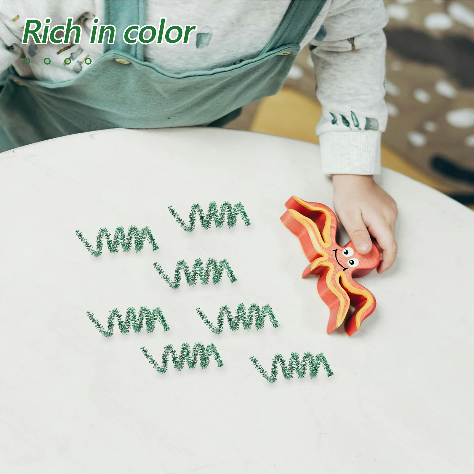 

200Pcs Twisted Stems Colorful DIY Craft Material for All Projects Easy to Bend and Shape Stem Twisted Stems DIY Craft Material