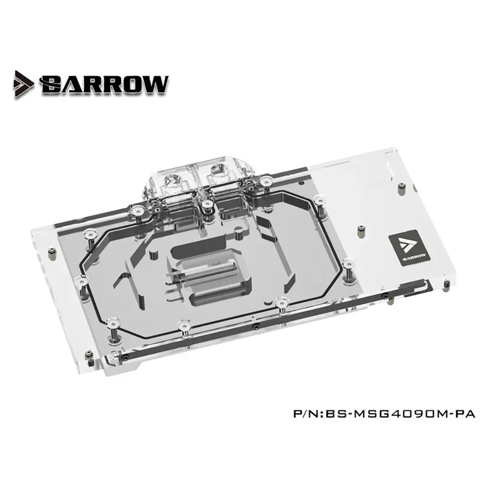 Imagem -03 - Barrow-bloco de Água Completo do Gpu da Cobertura para Msi Rtx 4090 Gaming x Trio 24g Suprim x 5v Argb 3pin Aura Sync