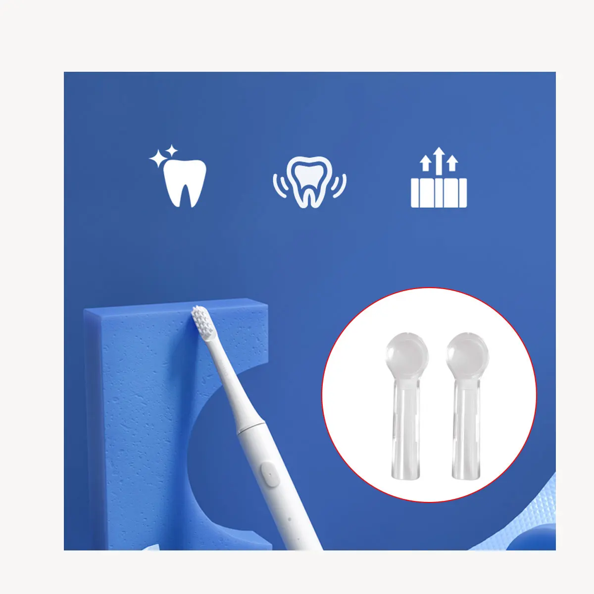 

24pcs Toothbrush Head Cover Dustproof Travel Electric Brush Protective Case Accessories Storage Box Oral Care